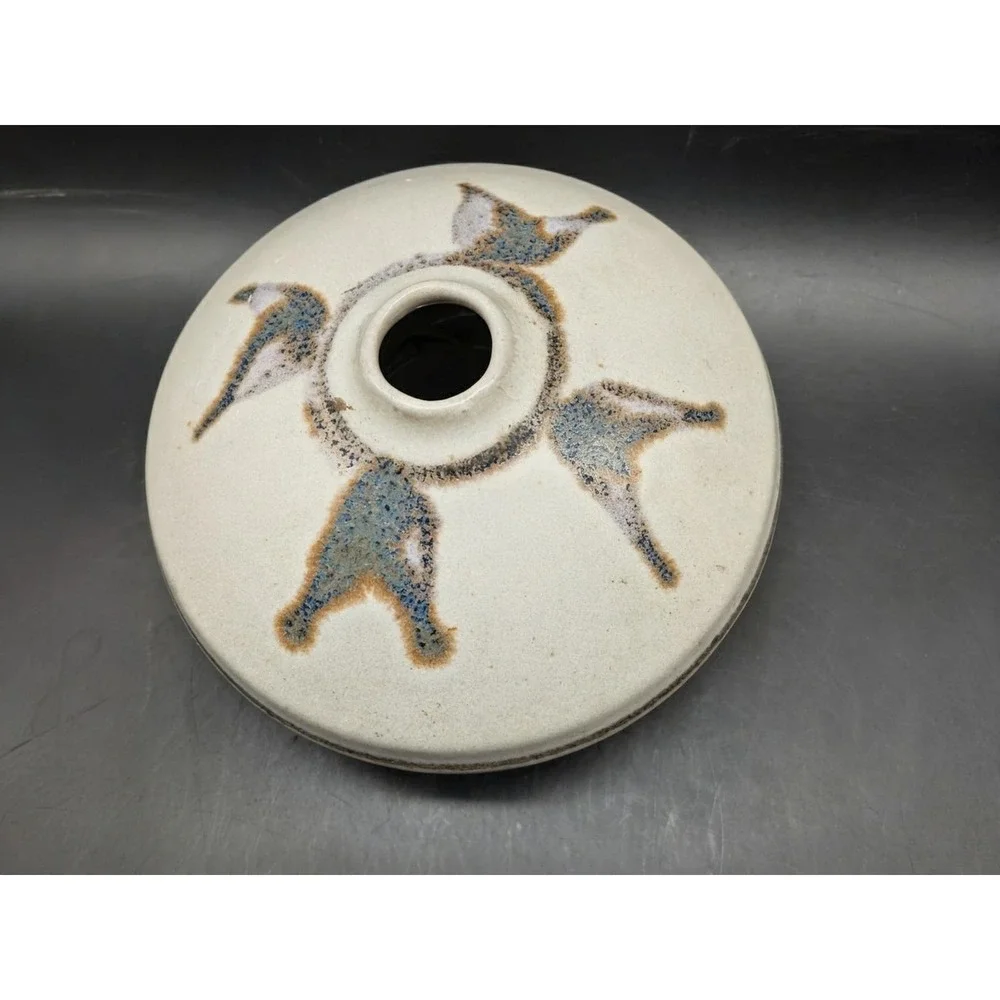 Stone Soldier Pottery Vermont Studio Weed Pot Vase Mid Century Modern Stoneware